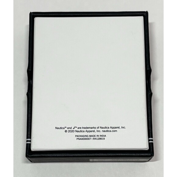 Nautica Men's Weatherly Genuine Leather Passcase Bi-Fold Wallet Black - Picture 2 of 7